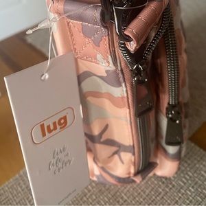 Lug pink camo crossbody bag